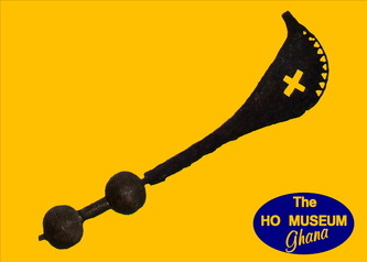 Volta Regional museum, Ho in Ghana, sword exhibition